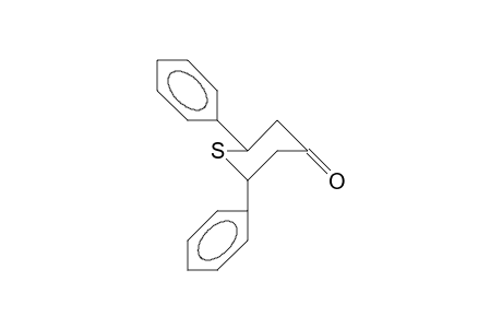 cis-1-Thia-2,6-diphenyl-4-cyclohexanone