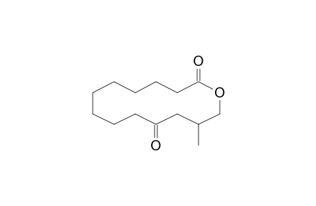 13-Methyloxacyclotetradecane-2,11-dione
