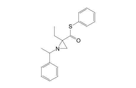 S-Phenyl 2-ethyl-1-(1-phenylethyl)-2-aziridinecarbothioate