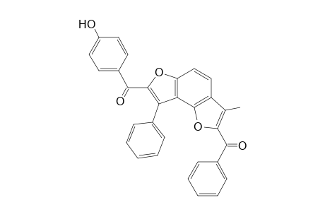 2-benzoyl-3-methyl-8-phenyl-7-(4-hydroxybenzoyl)furo[2,3-e][1]benzofuran