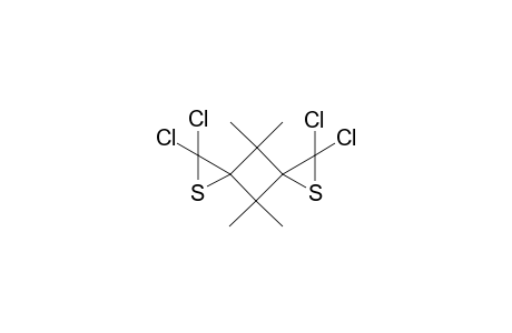 1,1,6,6-tetrachloro-4,4,8,8-tetramethyl-2,7-dithiadispiro[2.1.2^{5}.1^{3}]octane