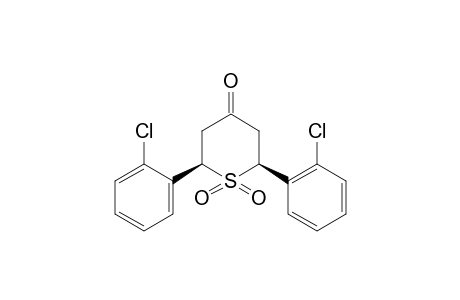 cis-2,6-bis(o-chlorophenyl)tetrahydro-4H-thiopyran-4-one, 1,1-dioxide