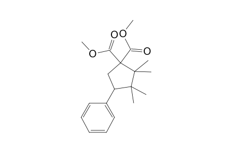 1,1-Dimethyl 2,2,3,3-tetramethyl-4-phenylcyclopentane-1,1-dicarboxylate