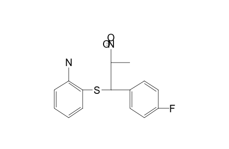 o-{[p-FLUORO-alpha-(1-NITROETHYL)BENZYL]THIO}ANILINE