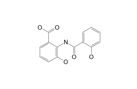 2-[(2-Hydroxyphenyl)carbonylamino]-3-oxidanyl-benzoic acid