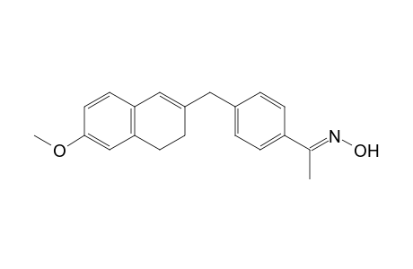 (NE)-N-[1-[4-[(6-methoxy-3,4-dihydronaphthalen-2-yl)methyl]phenyl]ethylidene]hydroxylamine