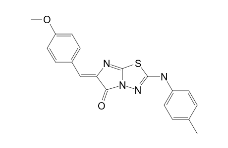 2-(4-Methylphenylamino)-6-(4-methoxybenzylidene)-imidazo[2,1-b]-1,3,4-thiadiazol-5(6H)-one