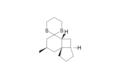 (3aR,4aR,7R,8aS)-7-Methyloctahydro-6H-spiro{cyclopenta[1,4]cyclobuta[1,2]benzene-5,2'-[1,3]dithiane}