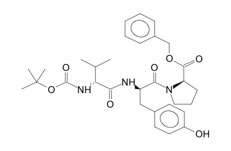 TERT-BUTYLOXYCARBONYL-VALINE-TYROSINE-PROLINE-O-BENZYL TRIPEPTIDE