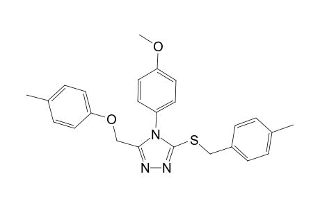 4-(4-methoxyphenyl)-3-[(4-methylbenzyl)sulfanyl]-5-[(4-methylphenoxy)methyl]-4H-1,2,4-triazole