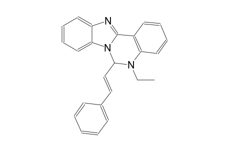 5-ethyl-6-[(E)-2-phenylethenyl]-5,6-dihydrobenzimidazo[1,2-c]quinazoline