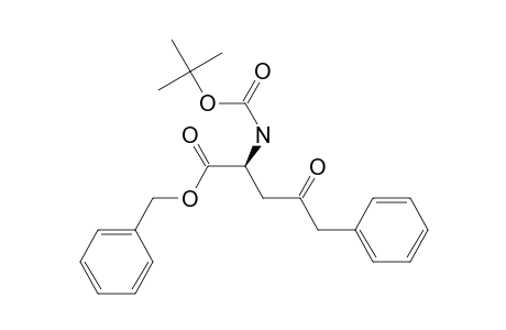 Benzyl 2(S)-[(tert-butoxycarbonyl)amino]-4-oxo-5-phenylpentanoate