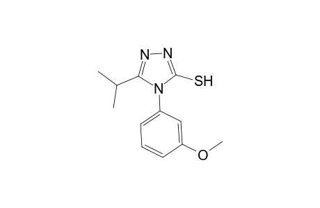 4-(3-Methoxyphenyl)-5-(propan-2-yl)-4H-1,2,4-triazole-3-thiol