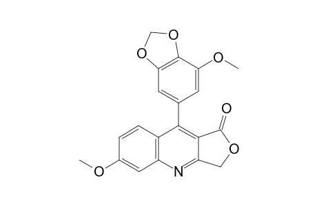 6-Methoxy-9-(7-methoxy-1,3-benzodioxol-5-yl)furo[3,4-b]quinolin-1(3H)-one