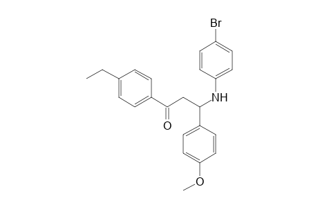 3-(4-Bromoanilino)-1-(4-ethylphenyl)-3-(4-methoxyphenyl)-1-propanone