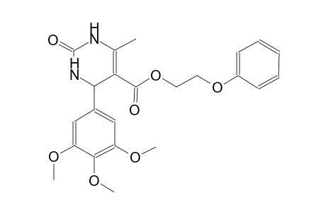 5-Pyrimidinecarboxylic acid, 1,2,3,4-tetrahydro-6-methyl-2-oxo-4-(3,4,5-trimethoxyphenyl)-, 2-phenoxyethyl ester