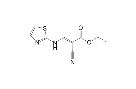 Ethyl (2E)-2-cyano-3-(1,3-thiazol-2-ylamino)-2-propenoate