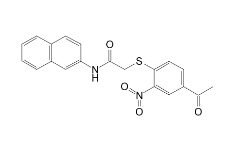 2-(4-Acetyl-2-nitro-phenylsulfanyl)-N-naphthalen-2-yl-acetamide