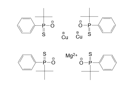 Tetrakis[(phenyl)(tert.butyl)thiophosphinsaeure]bis(kupfer)magnesium-komplex, olighomer