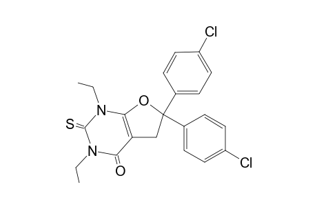 6,6-bis(4-chlorophenyl)-1,3-diethyl-2-sulfanylidene-5H-furo[2,3-d]pyrimidin-4-one