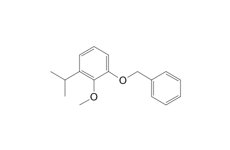 Benzene, 2-methoxy-1-(1-methylethyl)-3-(phenylmethoxy)-