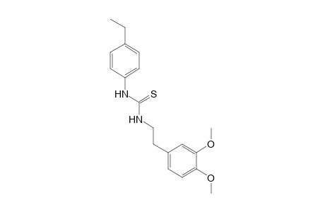 1-(3,4-DIMETHOXYPHENETHYL)-3-(p-ETHYLPHENYL)-2-THIOUREA
