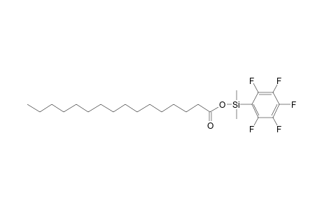 Palmitic acid, dimethyl(pentafluorophenyl)silyl ester