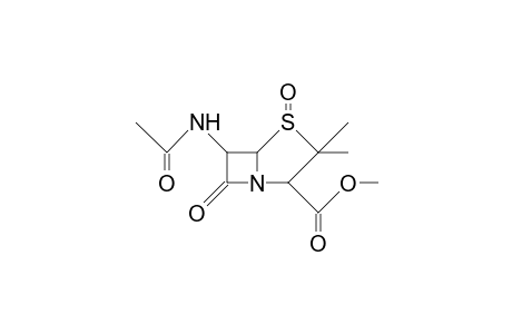6-acetamido-4,7-diketo-3,3-dimethyl-4$l^{4}-thia-1-azabicyclo[3.2.0]heptane-2-carboxylic acid methyl ester