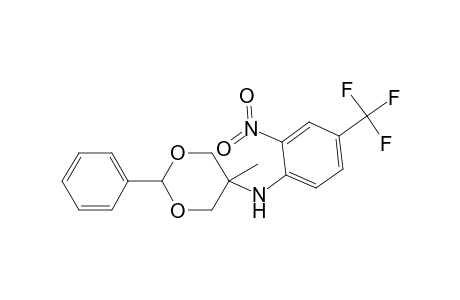 5-Methyl-N-[2-nitro-4-(trifluoromethyl)phenyl]-2-phenyl-1,3-dioxan-5-amine