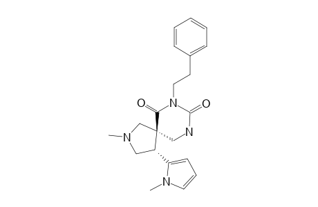 (+/-)-(4R,5S)-2-METHYL-4-(1-METHYL-1H-PYRROL-2-YL)-7-PHENETHYL-2,7,9-TRIAZASPIRO-[4.5]-DECANE-6,8-DIONE