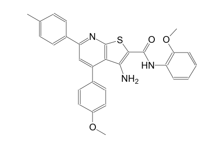 3-amino-N-(2-methoxyphenyl)-4-(4-methoxyphenyl)-6-(4-methylphenyl)thieno[2,3-b]pyridine-2-carboxamide