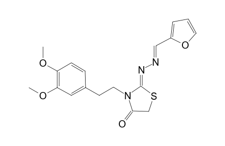 (2Z)-2-[(E)-2-furfurylidenehydrazono]-3-homoveratryl-thiazolidin-4-one