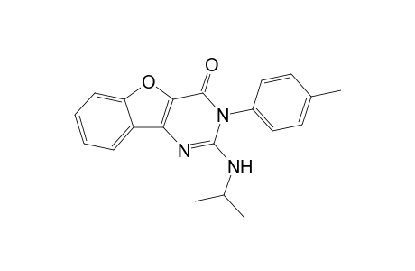 2-(Isopropylamino)-3-(4'-methylphenyl)benzofuro[3,2-d]pyrimidin-4(3H)-one