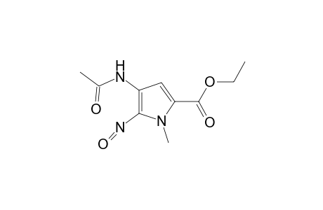 4-acetamido-1-methyl-5-nitrosopyrrole-2-carboxylic acid, ethyl ester