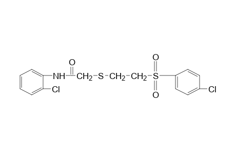 2'-chloro-2-{{2-[(p-chlorophenyl)sulfonyl]ethyl}thio}acetanilide