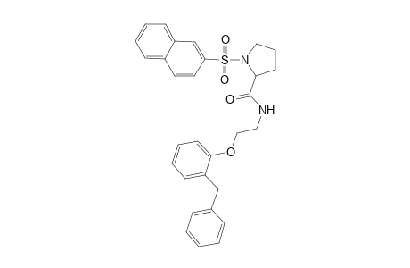 2-Pyrrolidinecarboxamide, 1-(2-naphthalenylsulfonyl)-N-[2-[2-(phenylmethyl)phenoxy]ethyl]-