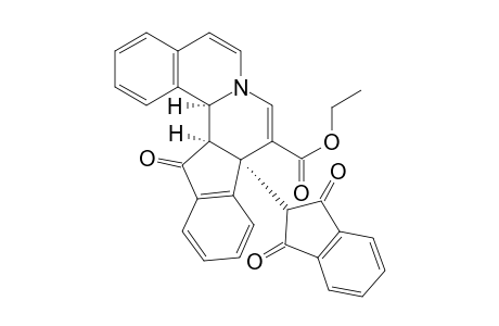 Ethyl rel-(9aS,14aR,14bS)-9a-(2,3-Dihydro-1,3-dioxo-1H-inden-2-yl)-9a,14,14a,14b-tetrahydro-14-oxoindeno[2',1':3,4]pyrido[2,1-a]isoquinoline-9-carboxylate