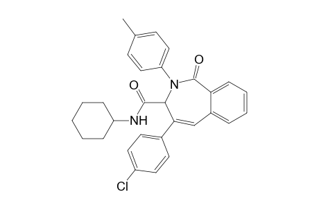 4-(4-Chlorophenyl)-N-cyclohexyl-2-(p-tolyl)-2,3-dihydro-1H-2-benzazepin-1-one-3-carboxamide