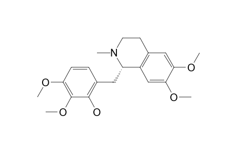 Phenol, 2,3-dimethoxy-6-[(1,2,3,4-tetrahydro-6,7-dimethoxy-2-methyl-1-isoquin olinyl)methyl]-, (S)-