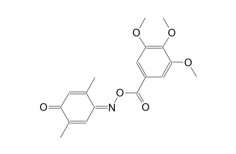 (1Z)-2,5-dimethyl-2,5-cyclohexadiene-1,4-dione 1-[O-(3,4,5-trimethoxybenzoyl)oxime]