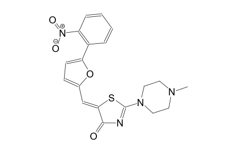 (5Z)-2-(4-methyl-1-piperazinyl)-5-{[5-(2-nitrophenyl)-2-furyl]methylene}-1,3-thiazol-4(5H)-one