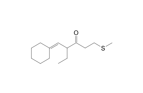 4-(Cyclohexylidenemethyl)-1-(methylthio)hexan-3-one