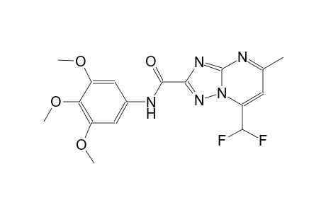 7-(difluoromethyl)-5-methyl-N-(3,4,5-trimethoxyphenyl)[1,2,4]triazolo[1,5-a]pyrimidine-2-carboxamide