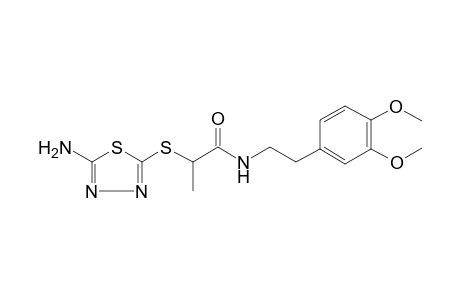 2-(5-Amino-[1,3,4]thiadiazol-2-ylsulfanyl)-N-[2-(3,4-dimethoxy-phenyl)-ethyl]-propionamide