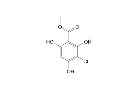 3-chloro-2,4,6-trihydroxybenzoic acid, methyl ester