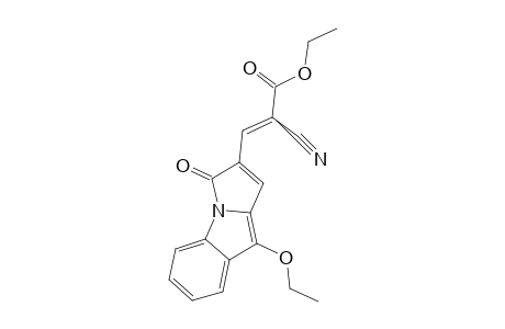 ETHYL_ALPHA-CYANO-BETA-(3-OXO-9-ETHOXYPYRROLO-[1.2-A]-INDOL-2-YL)-ACRYLATE