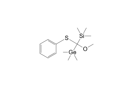 [methoxy-(phenylthio)-trimethylgermyl-methyl]-trimethyl-silane