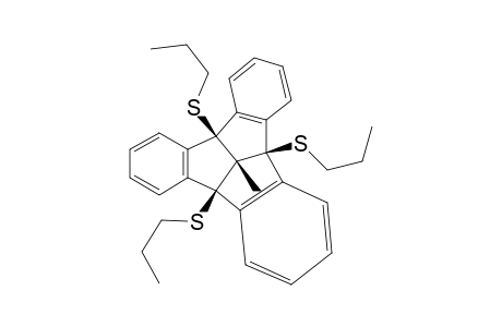 12d-Methyl-4b,8b,12b-tris(propylsulfanyl)-4b,8b,12b,12d-tetrahydrodibenzo[2,3:4,5]pentaleno[1,6-ab]indene