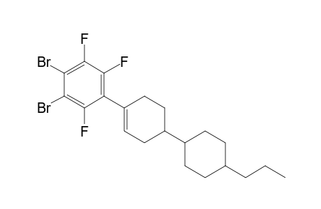 4-(3,4-dibromo-2,5,6-trifluoro-phenyl)-4'-propylbicyclohexyl-3-ene