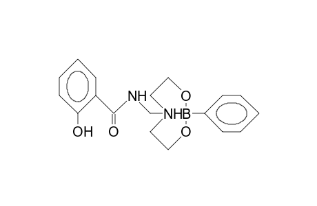 2-hydroxy-N-[(5-phenyl-4,6-dioxa-1-azonia-5-boranuidabicyclo[3.3.0]octan-1-yl)methyl]benzamide